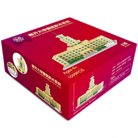 NANKAI UNIVERSITY 3124 non  TÒA NHÀ CHÍNH CỦA ĐẠI HỌC NANKAI bộ đồ chơi xếp lắp ráp ghép mô hình Creator Sáng Tạo 1099 khối