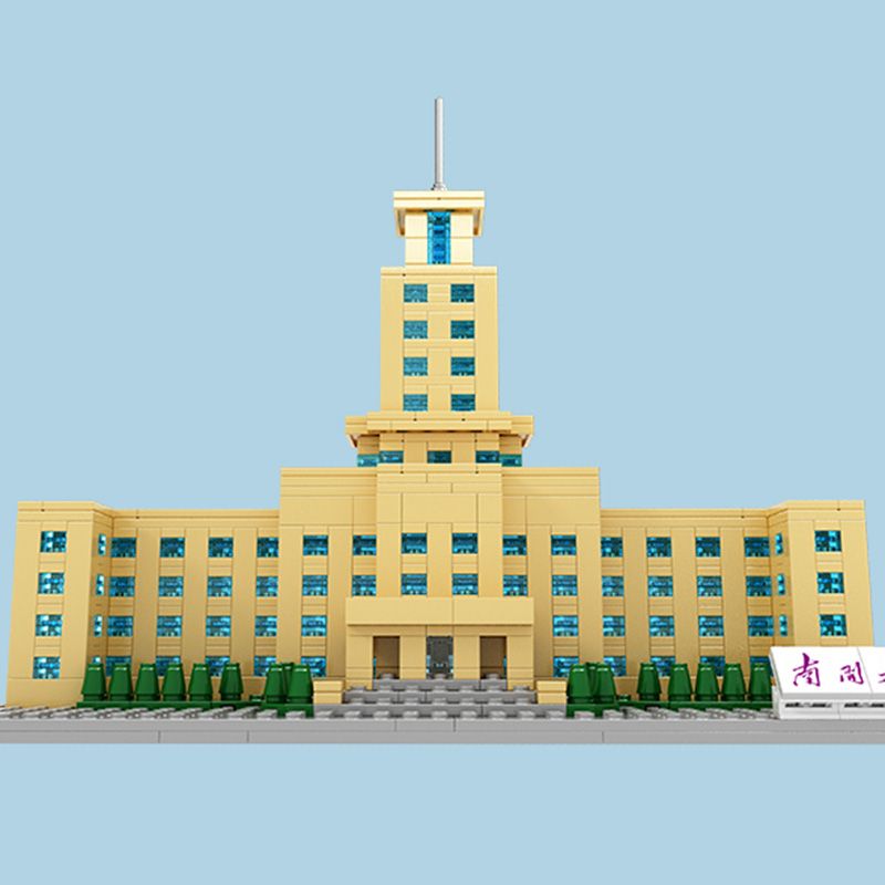 NANKAI UNIVERSITY 3124 non  TÒA NHÀ CHÍNH CỦA ĐẠI HỌC NANKAI bộ đồ chơi xếp lắp ráp ghép mô hình Creator Sáng Tạo 1099 khối