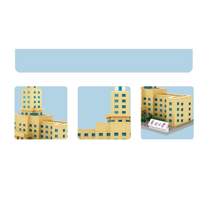 NANKAI UNIVERSITY 3124 non  TÒA NHÀ CHÍNH CỦA ĐẠI HỌC NANKAI bộ đồ chơi xếp lắp ráp ghép mô hình Creator Sáng Tạo 1099 khối
