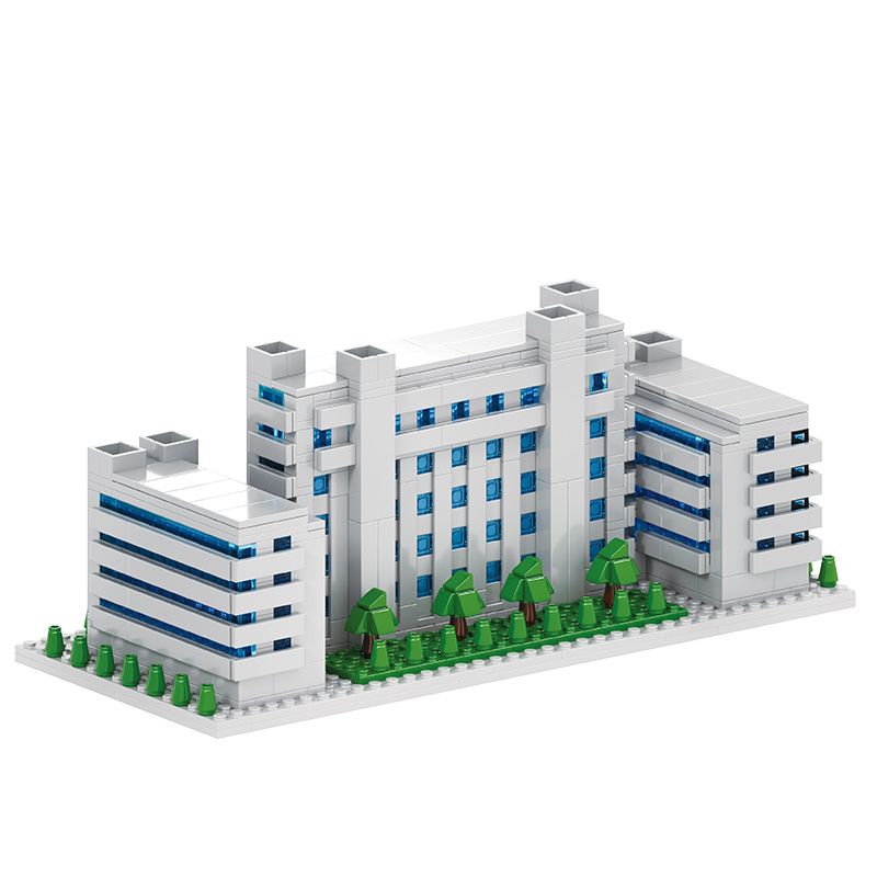 NANKAI UNIVERSITY 3124 non  TÒA NHÀ HÓA HỌC ĐẠI NANKAI bộ đồ chơi xếp lắp ráp ghép mô hình Creator Sáng Tạo 1000 khối