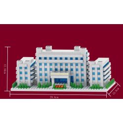 NANKAI UNIVERSITY 3124 non  TÒA NHÀ HÓA HỌC ĐẠI NANKAI bộ đồ chơi xếp lắp ráp ghép mô hình Creator Sáng Tạo 1000 khối