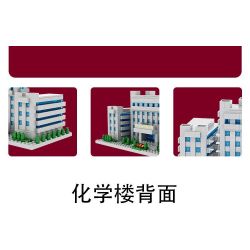 NANKAI UNIVERSITY 3124 non  TÒA NHÀ HÓA HỌC ĐẠI NANKAI bộ đồ chơi xếp lắp ráp ghép mô hình Creator Sáng Tạo 1000 khối