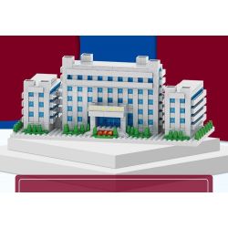 NANKAI UNIVERSITY 3124 non  TÒA NHÀ HÓA HỌC ĐẠI NANKAI bộ đồ chơi xếp lắp ráp ghép mô hình Creator Sáng Tạo 1000 khối