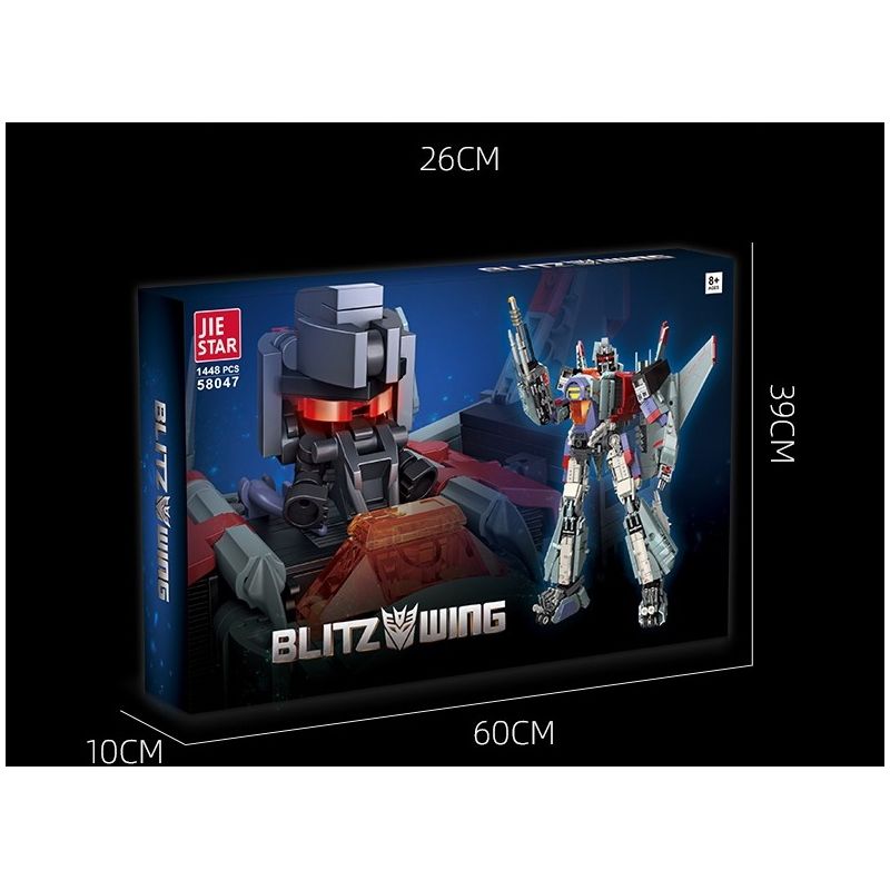 JIESTAR 58047 non  TIA SÉT bộ đồ chơi xếp lắp ráp ghép mô hình Movie & Game BLITZWING Phim Và Trò Chơi 1448 khối