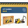 JIESTAR 51028 non  XE BEN LẬT PHÍA SAU bộ đồ chơi xếp lắp ráp ghép mô hình City CITY GLOBAL Thành Phố 267 khối