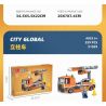JIESTAR 51028 non  XE BEN LẬT PHÍA SAU bộ đồ chơi xếp lắp ráp ghép mô hình City CITY GLOBAL Thành Phố 267 khối
