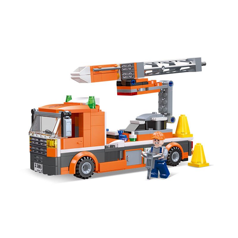 JIESTAR 51029 non Lego XE TRỤ bộ đồ chơi xếp lắp ráp ghép mô hình City CITY GLOBAL Thành Phố 259 khối