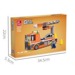 JIESTAR 51029 non  XE TRỤ bộ đồ chơi xếp lắp ráp ghép mô hình City CITY GLOBAL Thành Phố 259 khối