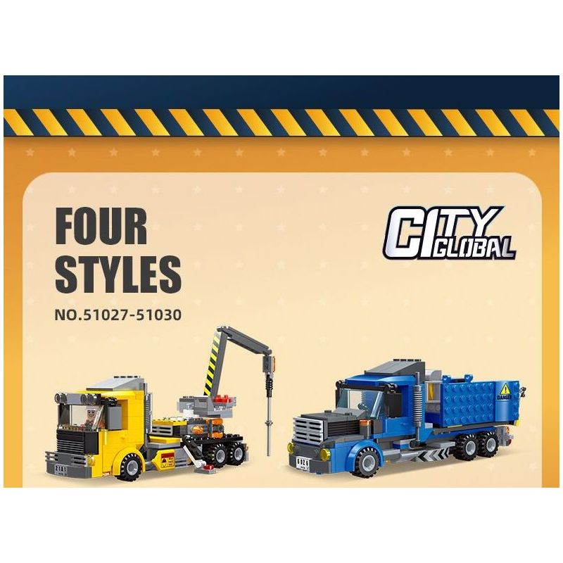 JIESTAR 51030 non  TÀU VẬN CHUYỂN bộ đồ chơi xếp lắp ráp ghép mô hình City CITY GLOBAL Thành Phố 267 khối