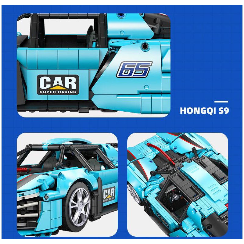 JIESTAR 58108 non  XE THỂ THAO HONGQI S9 tỷ lệ 1:14 bộ đồ chơi xếp lắp ráp ghép mô hình  Kỹ Thuật Công Nghệ Cao Mô Hình Phương Tiện 1626 khối