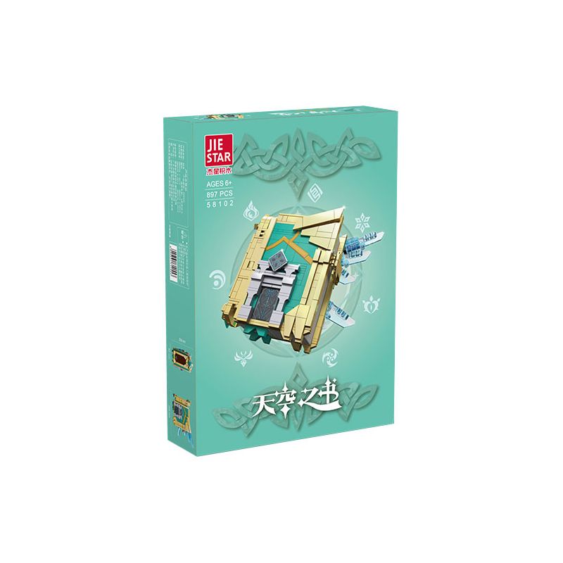 JIESTAR 58102 non  CUỐN SÁCH BẦU TRỜI bộ đồ chơi xếp lắp ráp ghép mô hình Movie & Game Phim Và Trò Chơi 897 khối