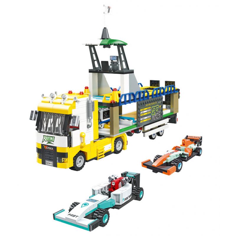 JIESTAR 58103 non Lego XE DU LỊCH F1 8 TỔ HỢP bộ đồ chơi xếp lắp ráp ghép mô hình Racers FORMULA 1 Đua Tốc Độ 862 khối