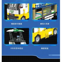 JIESTAR 58103 non  XE DU LỊCH F1 8 TỔ HỢP bộ đồ chơi xếp lắp ráp ghép mô hình Racers FORMULA 1 Đua Tốc Độ 862 khối