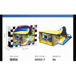 JIESTAR 58103 non  XE DU LỊCH F1 8 TỔ HỢP bộ đồ chơi xếp lắp ráp ghép mô hình Racers FORMULA 1 Đua Tốc Độ 862 khối