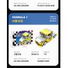 JIESTAR 58103 non  XE DU LỊCH F1 8 TỔ HỢP bộ đồ chơi xếp lắp ráp ghép mô hình Racers FORMULA 1 Đua Tốc Độ 862 khối