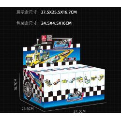 JIESTAR 58103 non  XE DU LỊCH F1 8 TỔ HỢP bộ đồ chơi xếp lắp ráp ghép mô hình Racers FORMULA 1 Đua Tốc Độ 862 khối