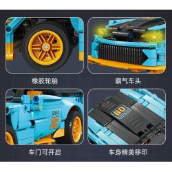 JIESTAR 58096 non  XE THỂ THAO CHEVROLET CORVETTE bộ đồ chơi xếp lắp ráp ghép mô hình Racers Đua Tốc Độ 608 khối