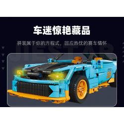 JIESTAR 58096 non  XE THỂ THAO CHEVROLET CORVETTE bộ đồ chơi xếp lắp ráp ghép mô hình Racers Đua Tốc Độ 608 khối