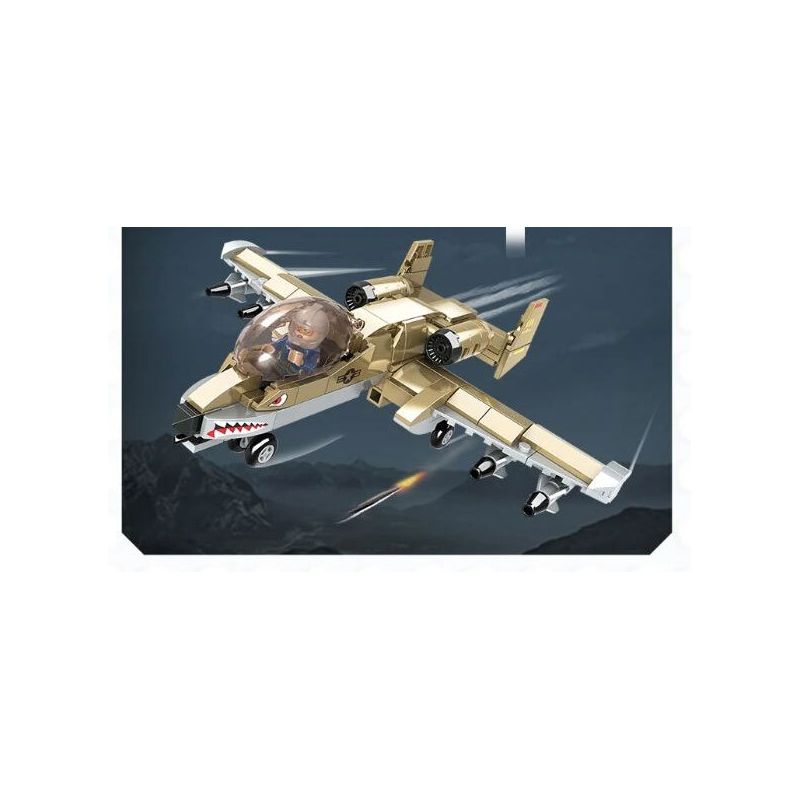 WOMA C0639 0639 non  MÁY BAY TẤN CÔNG SẤM SÉT bộ đồ chơi xếp lắp ráp ghép mô hình Military Army POWERFUL MILITARY Quân Sự Bộ Đội 223 khối