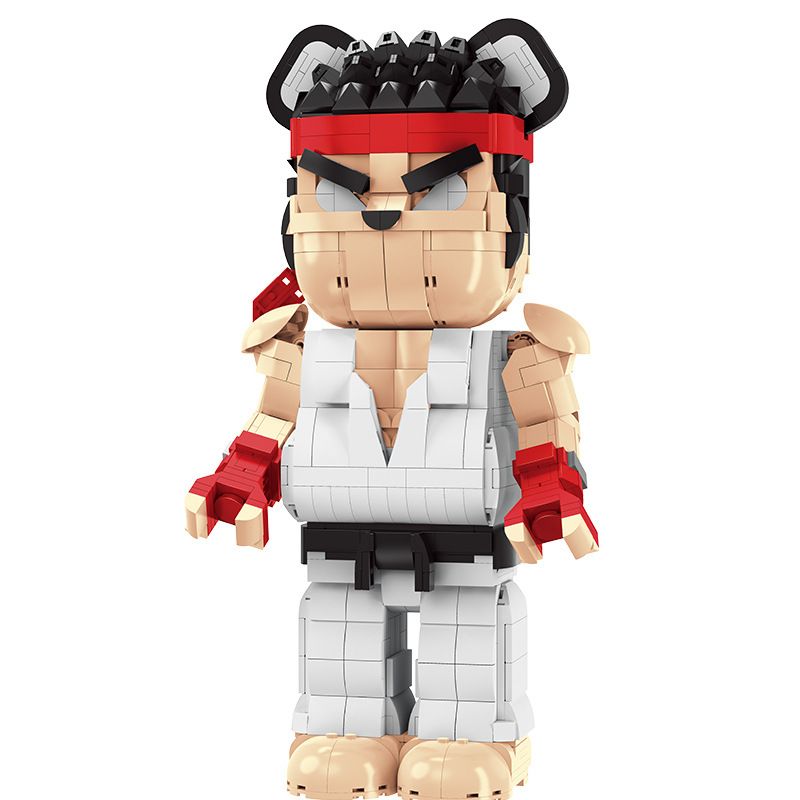 WANGAO 188017 non Lego GẤU CƠ KHÍ STREET FIGHTER 400% bộ đồ chơi xếp lắp ráp ghép mô hình