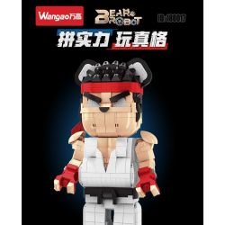 WANGAO 188017 GẤU CƠ KHÍ STREET FIGHTER 400% bộ đồ chơi xếp lắp ráp ghép mô hình