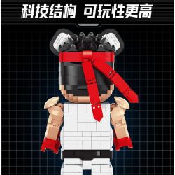 WANGAO 188017 GẤU CƠ KHÍ STREET FIGHTER 400% bộ đồ chơi xếp lắp ráp ghép mô hình