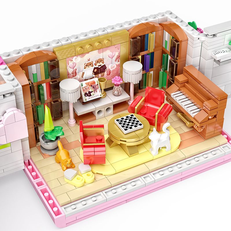 ZHEGAO 663015 HỘP QUÀ NGÀY LỄ TÌNH NHÂN bộ đồ chơi xếp lắp ráp ghép mô hình Creator VALENTINES DAY GIFT BOX Sáng Tạo 1236 khối