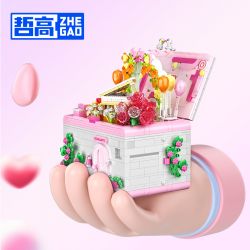 ZHEGAO 663015 HỘP QUÀ NGÀY LỄ TÌNH NHÂN bộ đồ chơi xếp lắp ráp ghép mô hình Creator VALENTINES DAY GIFT BOX Sáng Tạo 1236 khối
