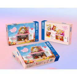 ZHEGAO 663015 HỘP QUÀ NGÀY LỄ TÌNH NHÂN bộ đồ chơi xếp lắp ráp ghép mô hình Creator VALENTINES DAY GIFT BOX Sáng Tạo 1236 khối