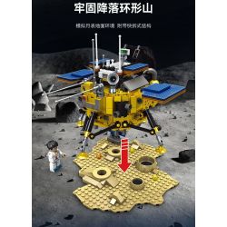 SEMBO 203367 TÀU THĂM DÒ MẶT TRĂNG CHANG'E bộ đồ chơi xếp lắp ráp ghép mô hình City Thành Phố 595 khối
