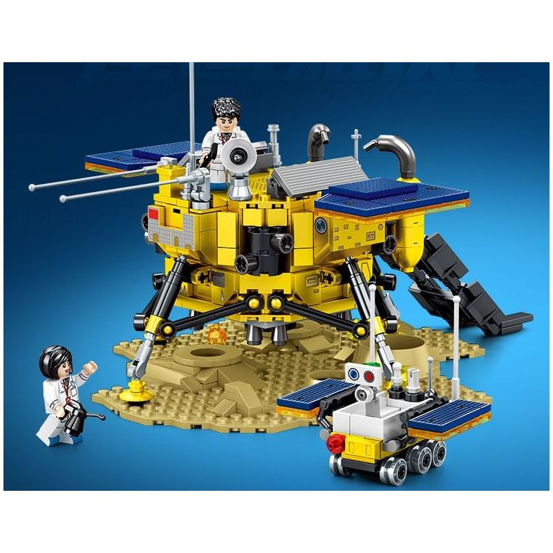 SEMBO 203367 TÀU THĂM DÒ MẶT TRĂNG CHANG'E bộ đồ chơi xếp lắp ráp ghép mô hình City Thành Phố 595 khối
