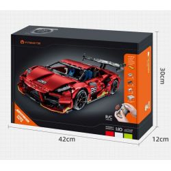 IM.MASTER QIHUI 9828-2 BẬC THẦY MÁY MÓC SIÊU XE DANIU STUNT DRIFT SƠN MÀU ĐỎ TÍA MẠ ĐIỆN tỷ lệ 1:10 bộ đồ chơi xếp lắp ráp ghép mô hình Technic Kỹ Thuật Công Nghệ Cao Mô Hình Phương Tiện 2202 khối