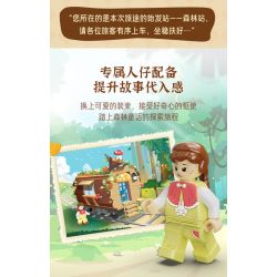 CADA DOUBLEE C66031 66031 TÀU RỪNG bộ đồ chơi xếp lắp ráp ghép mô hình FOREST TRAIN 748 khối