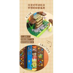 CADA DOUBLEE C66031 66031 TÀU RỪNG bộ đồ chơi xếp lắp ráp ghép mô hình FOREST TRAIN 748 khối