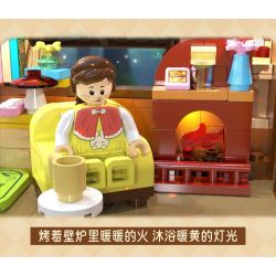 CADA DOUBLEE C66031 66031 TÀU RỪNG bộ đồ chơi xếp lắp ráp ghép mô hình FOREST TRAIN 748 khối