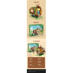 CADA DOUBLEE C66031 66031 TÀU RỪNG bộ đồ chơi xếp lắp ráp ghép mô hình FOREST TRAIN 748 khối