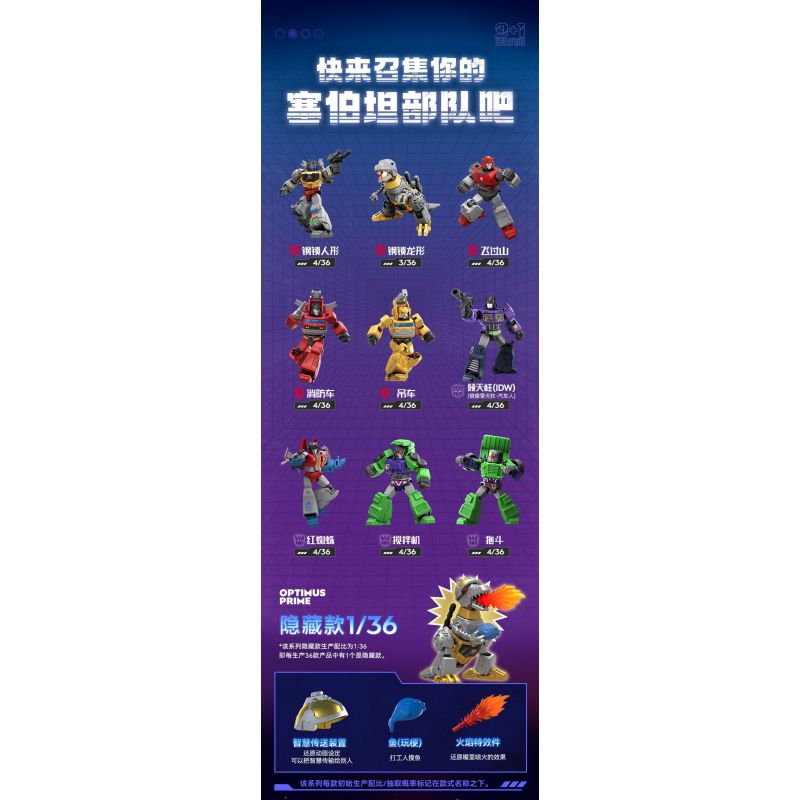 BLOKEES 71102 TRANSFORMERS STAR EDITION TẬP 2 SOS bộ đồ chơi xếp lắp ráp ghép mô hình Movie & Game Phim Và Trò Chơi