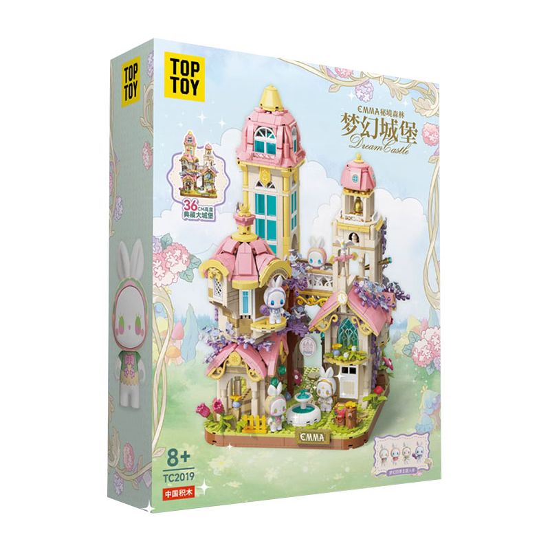TOP TOY TC2019 2019 KHU RỪNG BÍ MẬT EMMA LÂU ĐÀI TRONG MƠ bộ đồ chơi xếp lắp ráp ghép mô hình 1500 khối