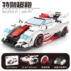 Kazi KY6117 6117 DỰ ÁN Ô TÔ NỔI TIẾNG CON TRAI SIÊU XE GIÓ KÉO LÙI bộ đồ chơi xếp lắp ráp ghép mô hình Speed Champions Racing Cars Đua Xe Công Thức 320 khối