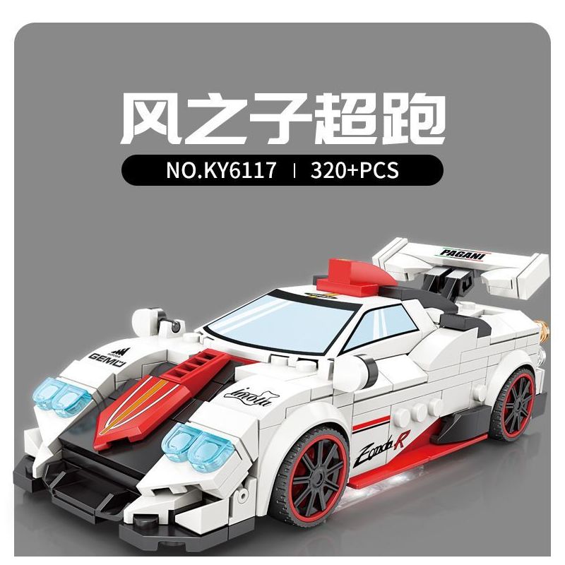 Kazi KY6117 6117 DỰ ÁN Ô TÔ NỔI TIẾNG CON TRAI SIÊU XE GIÓ KÉO LÙI bộ đồ chơi xếp lắp ráp ghép mô hình Speed Champions Racing Cars Đua Xe Công Thức 320 khối