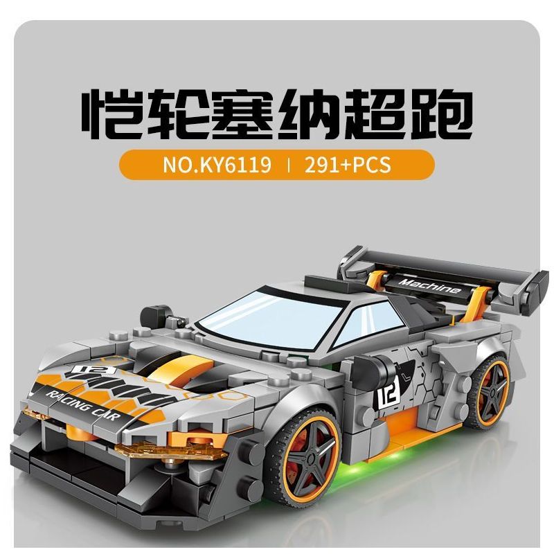 Kazi KY6119 6119 DỰ ÁN XE HƠI NỔI TIẾNG SIÊU KÉO KAILUN SENNA bộ đồ chơi xếp lắp ráp ghép mô hình Speed Champions Racing Cars Đua Xe Công Thức 291 khối