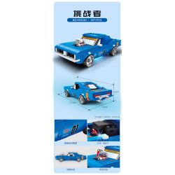 Kazi KY6120 6120 DỰ ÁN XE HƠI NỔI TIẾNG THỂ THAO CHALLENGER bộ đồ chơi xếp lắp ráp ghép mô hình Speed Champions Racing Cars Đua Xe Công Thức 317 khối