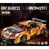 BAKA TECHNOLOGY BK6801 6801 XE THỂ THAO PORSCHE 911 bộ đồ chơi xếp lắp ráp ghép mô hình Technic Kỹ Thuật Công Nghệ Cao Mô Hình Phương Tiện 1032 khối