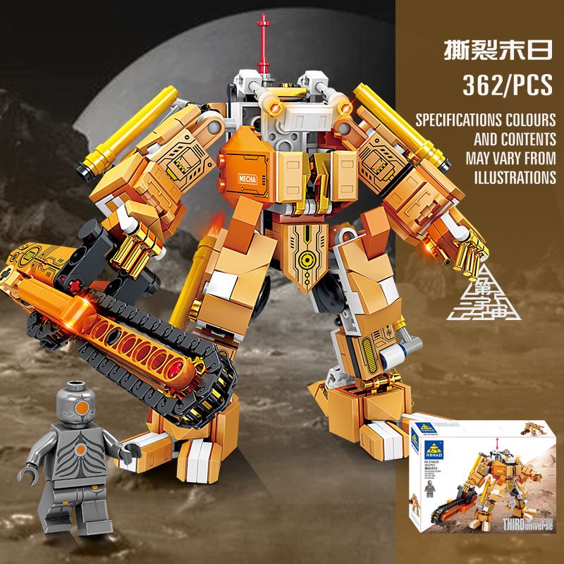 Kazi KY6636 6636 VŨ TRỤ 3 XÉ NÁT CỖ MÁY NGÀY TẬN THẾ bộ đồ chơi xếp lắp ráp ghép mô hình THIRD UNIVERSE 362 khối