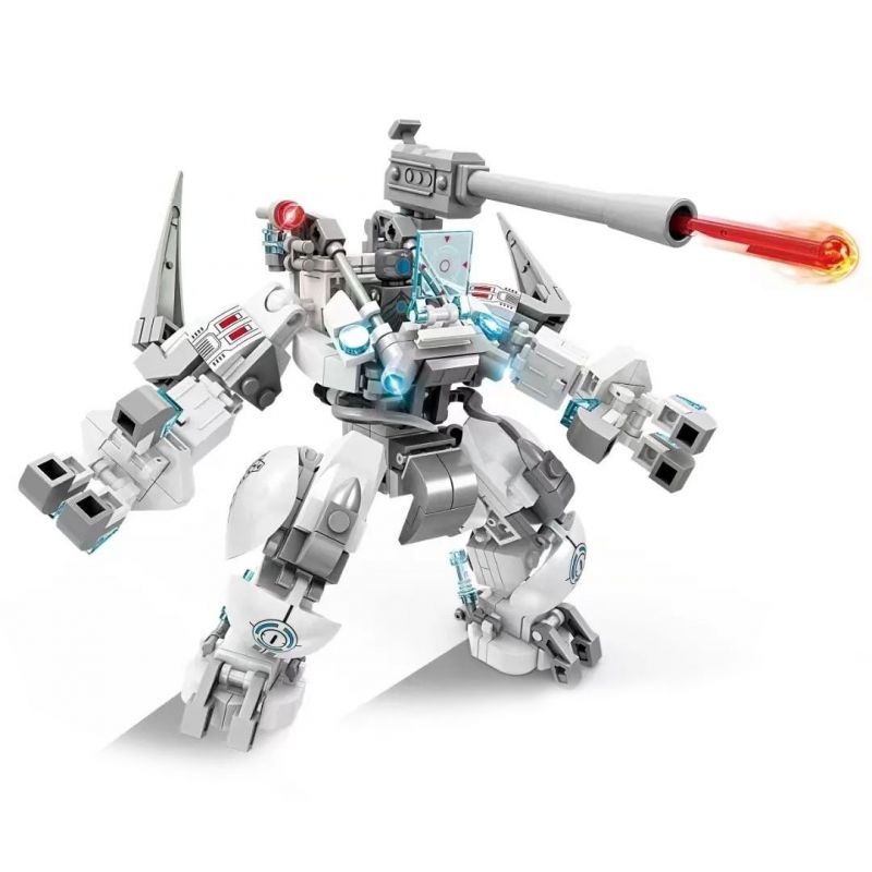 Kazi KY6638 6638 non Lego VŨ TRỤ 3 TRÁI TIM CỦA MECHA ÁNH SÁNG TRẮNG bộ đồ chơi xếp lắp ráp ghép mô hình THIRD UNIVERSE 285 khối