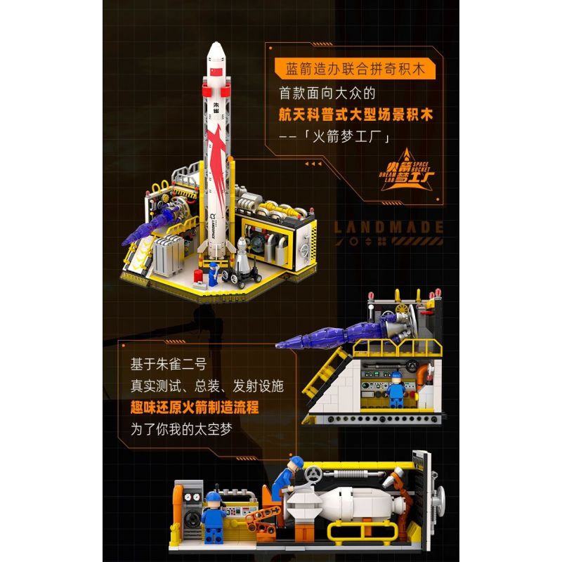 PANTASY 11023 MŨI TÊN XANH·NHÀ MÁY GIẤC MƠ LỬA bộ đồ chơi xếp lắp ráp ghép mô hình City LAND YOUR DREAM IN SPACE Thành Phố 1300 khối