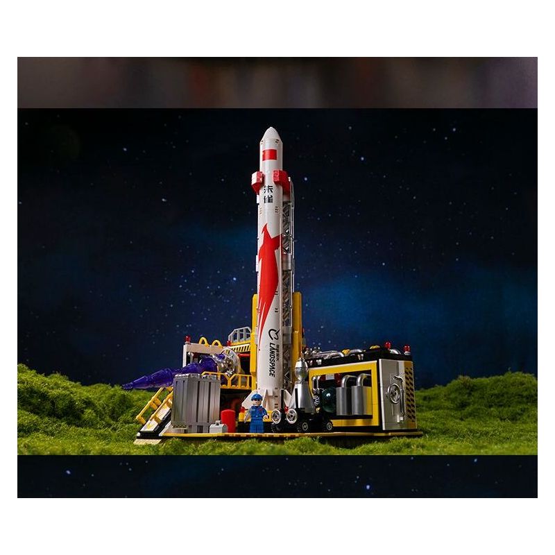 PANTASY 11023 MŨI TÊN XANH·NHÀ MÁY GIẤC MƠ LỬA bộ đồ chơi xếp lắp ráp ghép mô hình City LAND YOUR DREAM IN SPACE Thành Phố 1300 khối