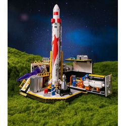 PANTASY 11023 MŨI TÊN XANH·NHÀ MÁY GIẤC MƠ LỬA bộ đồ chơi xếp lắp ráp ghép mô hình City LAND YOUR DREAM IN SPACE Thành Phố 1300 khối