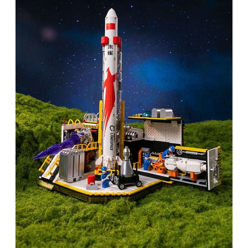 PANTASY 11023 MŨI TÊN XANH·NHÀ MÁY GIẤC MƠ LỬA bộ đồ chơi xếp lắp ráp ghép mô hình City LAND YOUR DREAM IN SPACE Thành Phố 1300 khối