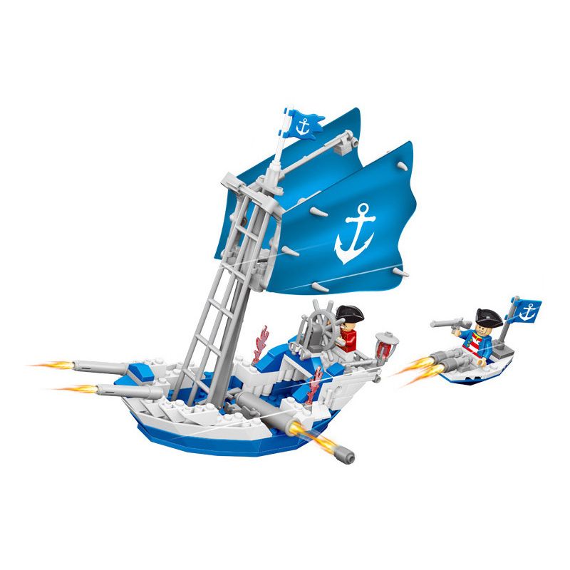 QIZHILE 70006 non Lego HẠM ĐỘI HỘ TỐNG bộ đồ chơi xếp lắp ráp ghép mô hình Pirates Of The Caribbean PURSUIT Cướp Biển Vùng Caribe 198 khối